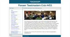 Desktop Screenshot of pioneertoastmasters.org